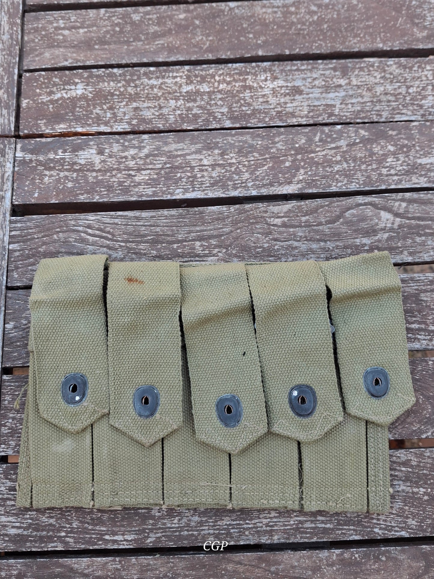 Waffenteile Thompson 1928 Magazintasche - US WK2 B.B. Inc 1943
