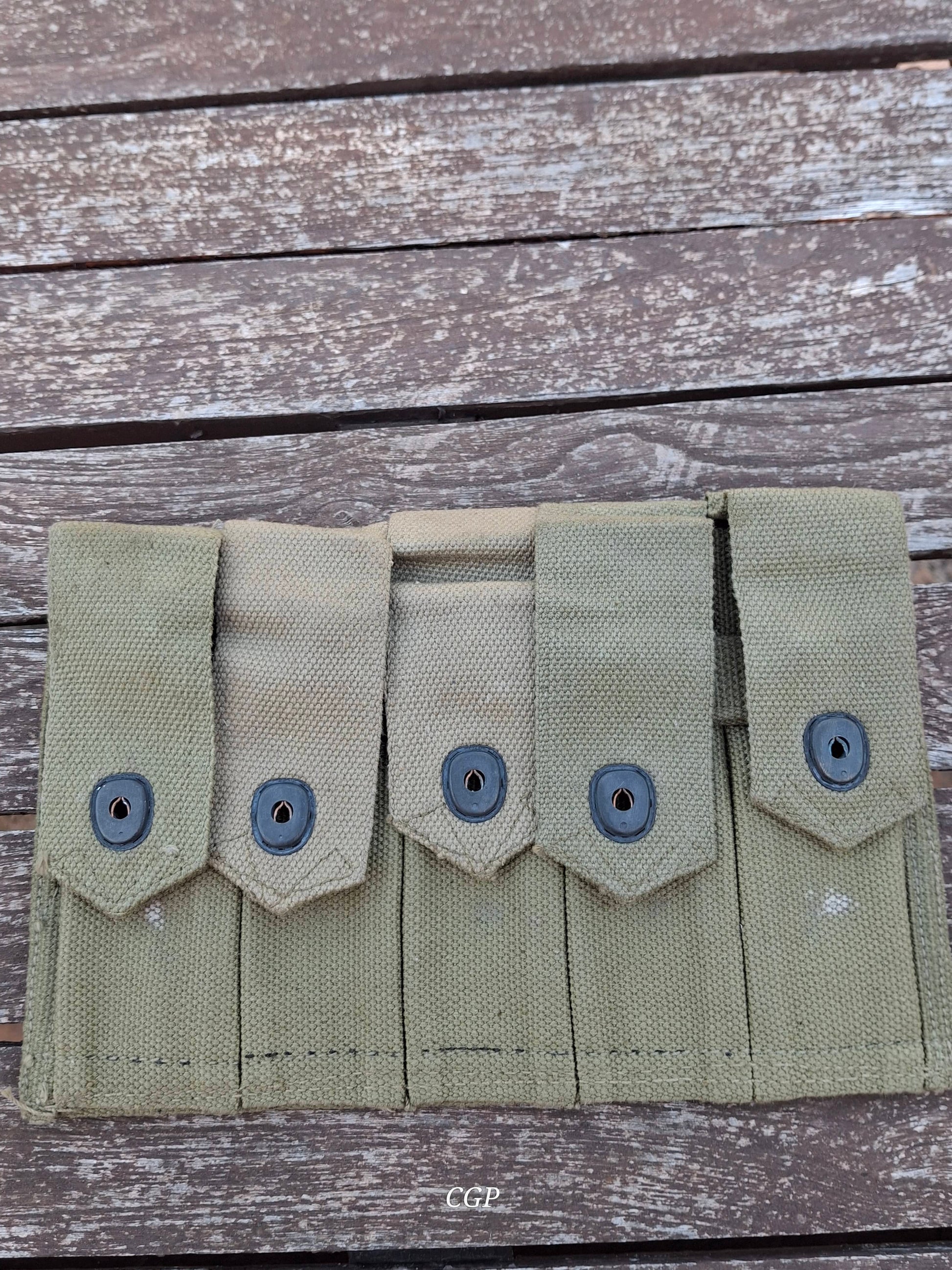 Waffenteile Thompson 1928 Magazintasche - USMC WK2 R.M. Co. 1942