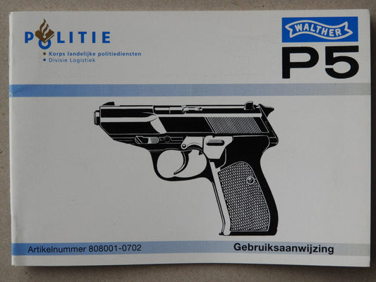 Walther Anleitung Walther P5 - holländische Polizei