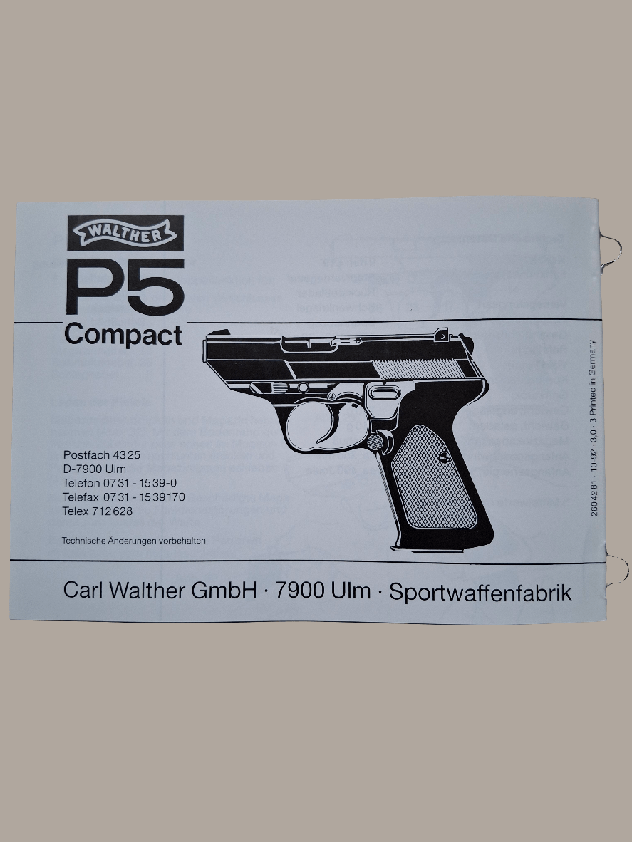Anleitung Walther P5 / P5 Compact – CGP