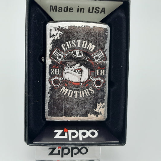 Zippo Zippo Benzinfeuerzeug Bulldog Pistons Design