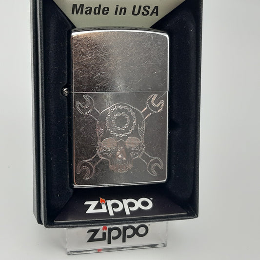 Zippo Zippo Benzinfeuerzeug Skull Mechanic